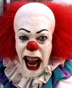 Clown from Stephen King's It Movie
